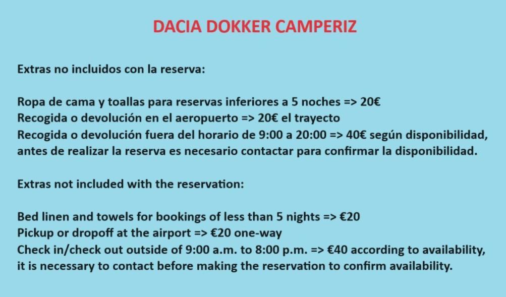 Dacia Dokker Camperiz Hotel Palma de Mallorca Exterior photo
